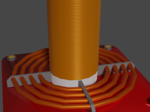 Tesla coil 3Dモデル
