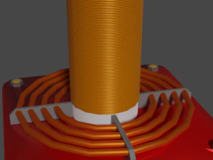 Tesla coil 3D Model