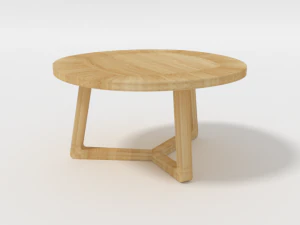 FlexForm Jiff 3D Wooden Coffee Table Model 3D Model
