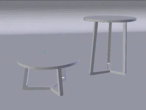 FlexForm Jiff 3D Wooden Coffee Table Model 3D Model