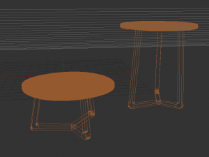 FlexForm Jiff 3D Wooden Coffee Table Model Modèle 3D