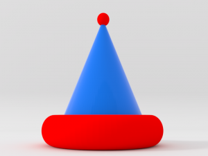 Party-Birthday Hat-Cap Low-poly Modelo 3D