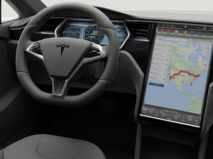 Tesla model s 2017 with interior 3Dモデル