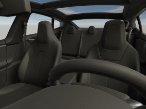 Tesla model s 2017 with interior 3Dモデル
