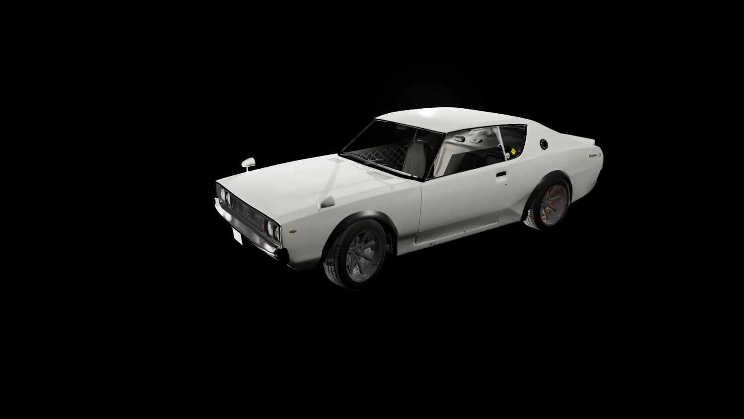 Nissan Skyline 2000 GTR game ready model 3D Model .c4d .max .obj .3ds .fbx .stl .blend