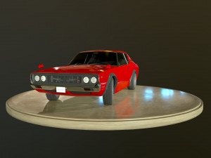 Nissan Skyline 2000 GTR game ready model 3D 模型