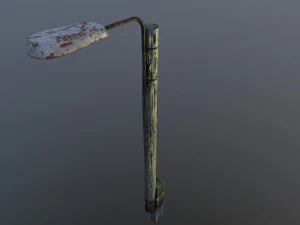 Old village post 3D Model