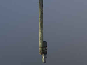 Old village post 3D Model