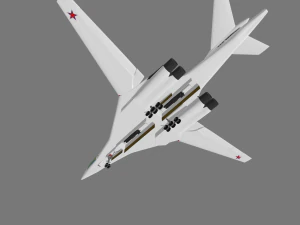 TU-160 Modelo 3D