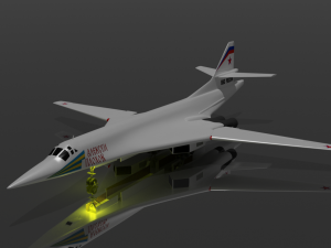 TU-160 Modelo 3D