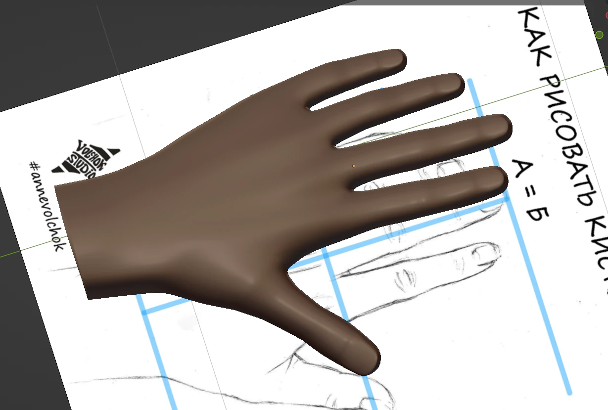 A human hand Unisex 3D Model .c4d .max .obj .3ds .fbx .stl .blend 