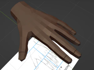 A human hand Unisex 3D Model