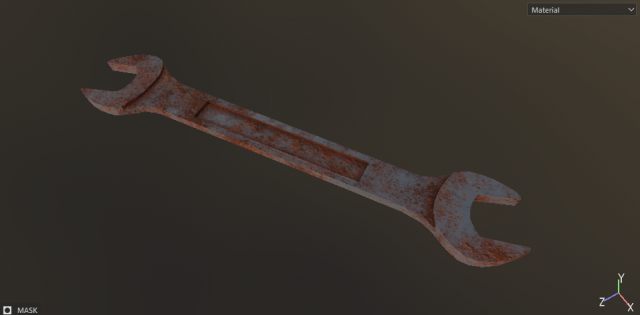Wrench 3D Model .c4d .max .obj .3ds .fbx .stl .blend 