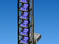 Vertical warehouse type AGV 3D 模型
