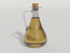 Olive oil and vinegar bottles 3D मॉडल