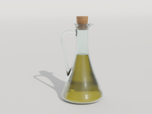 Olive oil and vinegar bottles 3D मॉडल