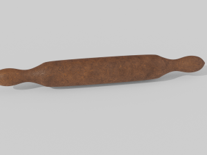 Wood rolling pin 3D Model