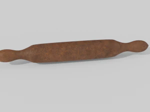 Wood rolling pin 3D Model