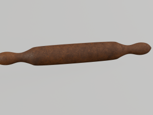 Wood rolling pin 3D Model