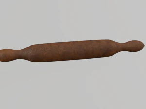 Wood rolling pin 3D Model