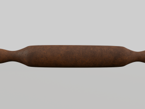 Wood rolling pin 3D Model