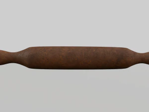 Wood rolling pin 3D Model