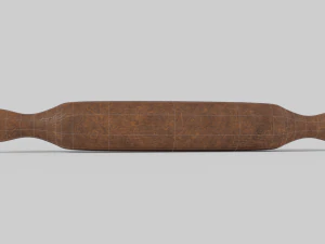 Wood rolling pin 3D Model