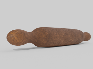 Wood rolling pin 3D Model