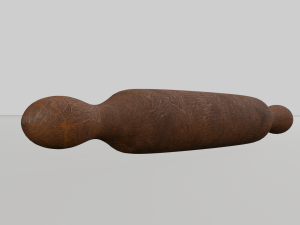 Wood rolling pin 3D Model