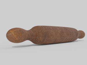 Wood rolling pin 3D Model