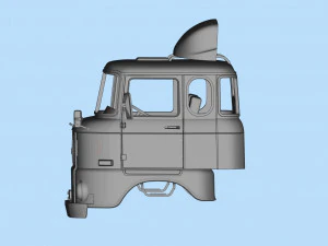 IFA W50 long Truck Cab SCALE custom RC 3D Print Model