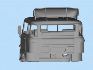 IFA W50 long Truck Cab SCALE custom RC 3D Print Model