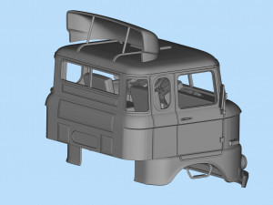 IFA W50 long Truck Cab SCALE custom RC 3D Принт Модель