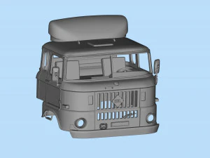 IFA W50 long Truck Cab SCALE custom RC 3D Print Model