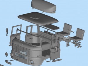 IFA W50 long Truck Cab SCALE custom RC 3D Принт Модель