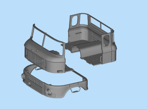 IFA W50 long Truck Cab SCALE custom RC 3D Принт Модель