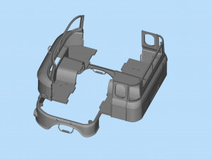 IFA W50 long Truck Cab SCALE custom RC 3D Принт Модель