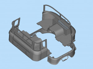 IFA W50 long Truck Cab SCALE custom RC 3D Принт Модель