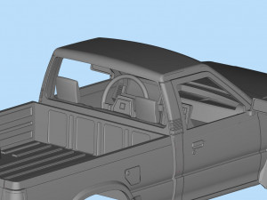 Printable Car B-SERIES REGULAR CAB 3D print 3D Print Model