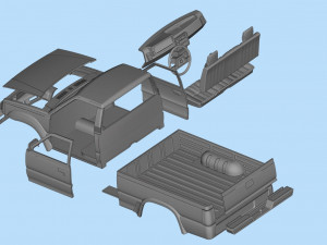 Printable Car B-SERIES REGULAR CAB 3D print 3D Print Model