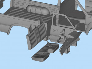 Printable Car B-SERIES REGULAR CAB 3D print 3D Print Model