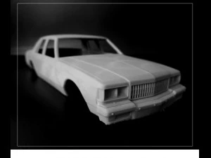 STL printable RC car Chevy Caprice Classic scale 3D print model 3D Print Model