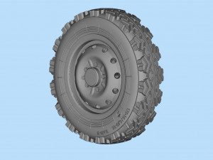 STL printable Tire and Rims for Lada Niva Modelo de impresión 3D