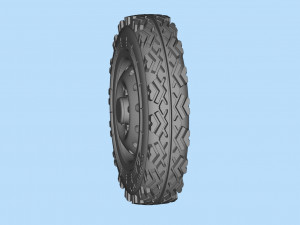 STL printable Tire and Rims for Lada Niva Modelo de impresión 3D