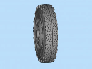 STL printable Tire and Rims for Lada Niva 3D Print Model