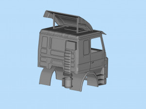 Stara ciężarówka z kabiną STL do druku w Szwecji Model do druku 3D