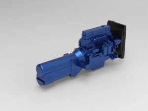 Free 3D printable model ENGINE for old Truck 3D Print Model