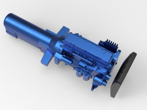 Free 3D printable model ENGINE for old Truck Modello di stampa 3D