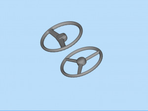 Yarı kamyon model kitleri için ücretsiz STL yazdırılabilir direksiyon 3D Baskı Modeli