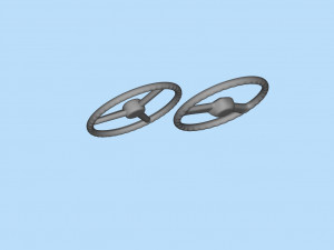 Yarı kamyon model kitleri için ücretsiz STL yazdırılabilir direksiyon 3D Baskı Modeli